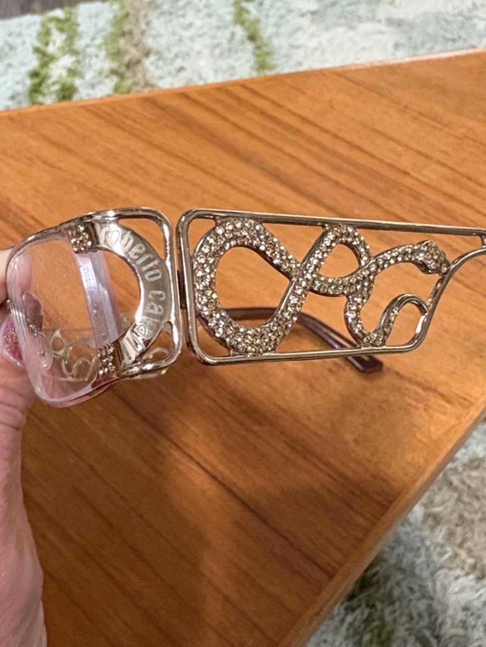 Roberto Cavalli Vintage Gold Metal Glass frames - Picture 3 of 14